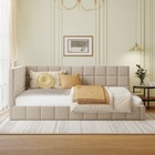 Upholstered Daybed Sofa Bed Full Size Platform Bed Frame For Bedroom Living Room