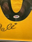 Pele Autographed Brazil Soccer Jersey Framed Psa dna