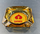 Vintage Del Webb s Sahara Hotel Casino Las Vegas Amber Glass Ashtray Nevada Mcm