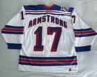 Derek Armstrong 75th Game Worn Jersey With Coa And Hof   er Glen Sather Sig On Loa