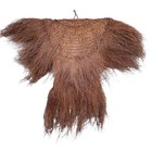 Antique Chinese Mini Raincoat Cape Doll Pacific Tribal Art Vtg Native Coconut