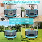 Trampoline With Safety Enclosure Net Round Trampoline Jumping Mat For Kids Adult