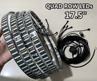 Jhb 17 5  Brightest Quad Row Pure White Led Car Truck Wheel Rings Rim Lights Set