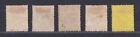 Hong Kong China Scott 96 103a 1906-07 Edward Vii Chalky Papers Scv  131 75