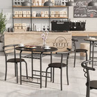 Lacoo 3-piece Dining Set Table   Chairs For 2 Small Space Kitchen Furniture