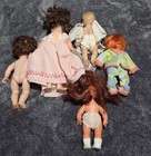 Vintage 60s 70s Baby Play Doll Lot Of 5 Hong Kong With Outfits