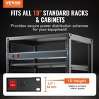 1u Pdu  8 Outlets  Rack Mount Power Strip Fits Standard 19  Server Racks  With I