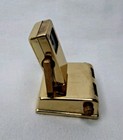 Vintage Perpetual Goldtone Metal Flip Desk Calender   Japan  Works Great