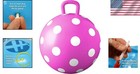Pink Polka Dot 15-inch Hopper Ball For Kids - Exercise And Fun Combined