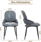 Edwell Dining Chair Modern Kitchen Chairs   Pu Leather Dining Room Chairs 