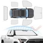 Windshield Sun Shade For Toyota Tundra 2022-2025 Full Privacy Side Rear Window 