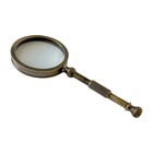 5-1 2  Small Antiqued Brass Magnifying Glass