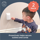 Dual Fit Outlet Cover Box - Baby Safety Outlet Cover For Standard   Decora Plugs