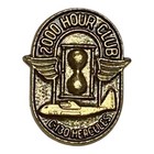 Usaf Vintage C-130 Hercules 2000 And 1000 Flight Hour Club Sterling Lapel Pin