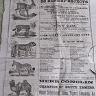 Bryan s Grand Caravan  Illustrated Circus Poster Animal Dens Comic Mules Rare
