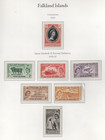 Falkland Islands 1955   1960 Queen Elizabeth Sc   121   127   128   142 Complete Set