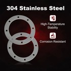 2pc Polished Side Exit Exhaust Bezels 3 5  Id Stainless Steel Hardware