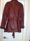 Whet Blu Traci Leather Oxblood Trench Style Jacket W removeable Lining Size 3x