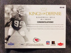 2006 Fleer Ultra Kendrell Bell Kings Of Defense Game Used Worn Jersey Relic Card