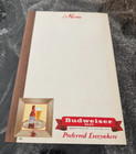 D  Vintage Budweiser Beer Paper Menu Insert Sheet 2-sided   X 11  St  Louis Mo