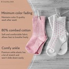 Non-slip Crew Grip Socks Girls Animals - 12 Pairs  3-5 Years Old