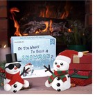 12 Pack Diy Snowman Craft Kit Christmas Stocking Stuffers Kids Modeling Clay Set