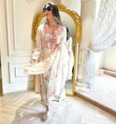 Hand Embroidery Work Salwar Kameez Indian Wedding Wear Kurti Palazzo Dupatta