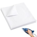 Hunnmingre 4 Pcs Pure Cotton Pressing Cloth For Ironing 24 X 24 Inch Fabric