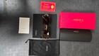 Cartier  C Wire Diamond Cut Gradient Brown Men s Sunglasses Golden Frame