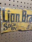 Lion Brand House Paint Early Tin Sign  Original 