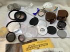 Lot Of Vintage Camera Lens filter Parts  Pieces And Ephemera  - Untested
