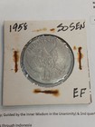 1958 Indonesia 50 Sen Coin Ef
