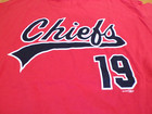 New Milb Minor League Peoria Chiefs Carson Kelly Red Jersey T-shirt Size Xl