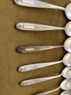 Set Of 7 Round Gumbo Spoons Oneida Community Grosvenor Silverplate
