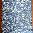 Vintage Japan Boro Old Japanese Cloth Indigo Dyeing Orchid Arabesque Scraps