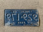 Rare 1965 Michigan Farm License Plate Original Chevy Ford Dodge Truck Etc