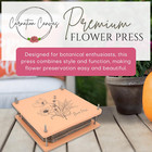 Wooden Flower Press - Durable Bolt Lock Design Complete Pressing Kit W white Abs