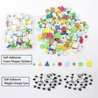 Betterjonny 1500 Piece Foam Shapes Stickers With Style-c  Mixcolor