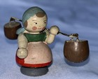 Lot Of 6 Vintage Wood Figurines Folk Art