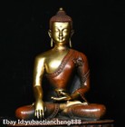 Tibet Buddhism Bronze Gilt 24k Gold Shakyamuni Sakyamuni Amitabha Buddha Statue
