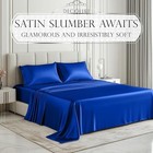 Satin Sheets Queen Size  4 Pieces  8 Colors   Silky Satin Sheet Set -satin Bed