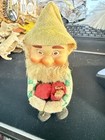 Vintage Knee Hugger Christmas Felt Gnome Pixie Elf Bearded Big Ears Japan