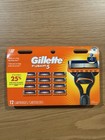 Gillette Fusion 5 Refill Razor Blades 12 Cartridges   Free Ship  9544