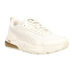 Puma Vis2k Mosaic Metallic Lace Up  Womens Off White Sneakers Casual Shoes 39679