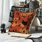 Avoin Colorlife Halloween Pumpkin Black Cat 18  X  pack Of 1   Orange