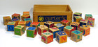 Carter s Wooden Block Toy Set Vintage 27 Piece With Dovetailed Carry Crate Nice 