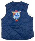 Heilemans Old Style Beer Delivery Guy Blue Work Quilted Vest Medium Unitog Usa