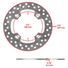 2 Front Rear Brake Disc Rotor W  Pads For Polaris Rzr Xp 900 2011 2012 2013