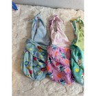 Lot 4 Disney Parks Babies Plush Replacement Swaddle Blanket Wraps Stitch Bambi