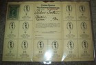 Original 1918 Wwi U s  War Savings Certificate Sheet